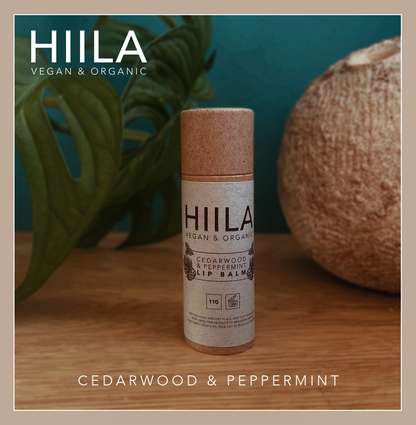 Organic Vegan Natural Lip Balm - Cedarwood & Peppermint