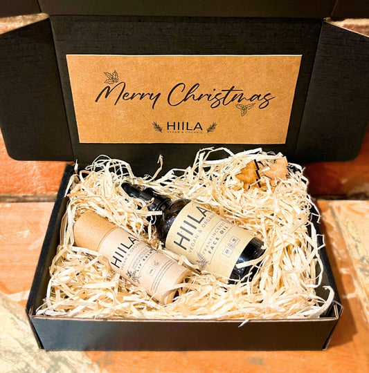 Christmas gift box, Frankincense Face Oil, Sandalwood & Frankincense Lip Balm