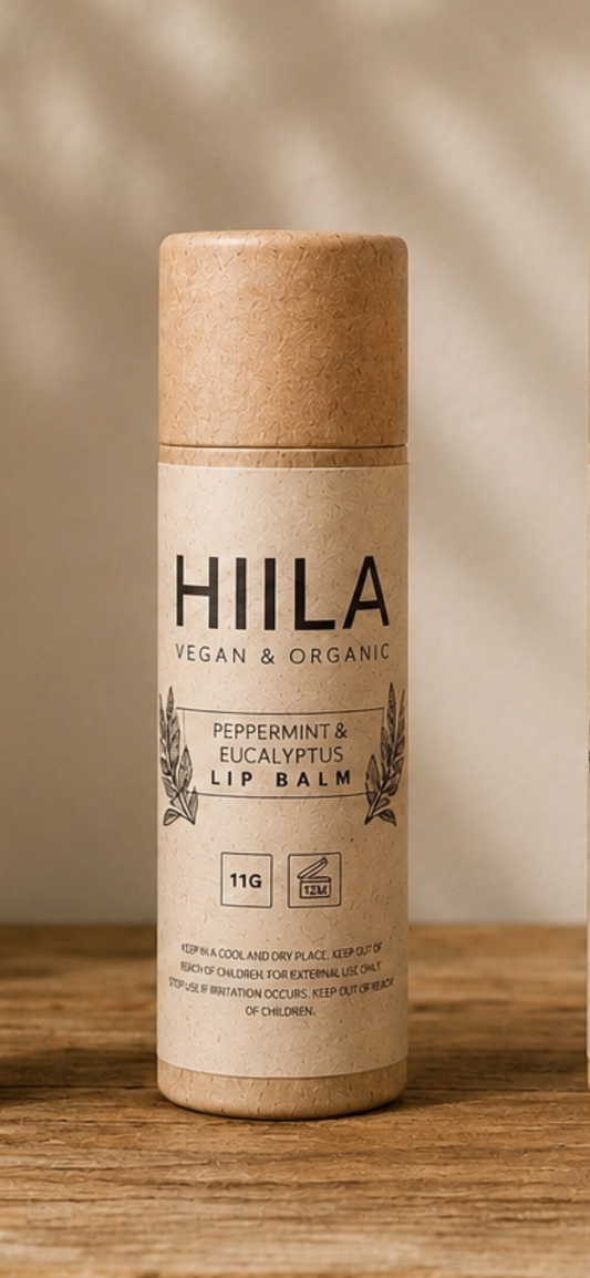 Organic, Vegan, Natural Lip Balm - Peppermint & Eucalyptus