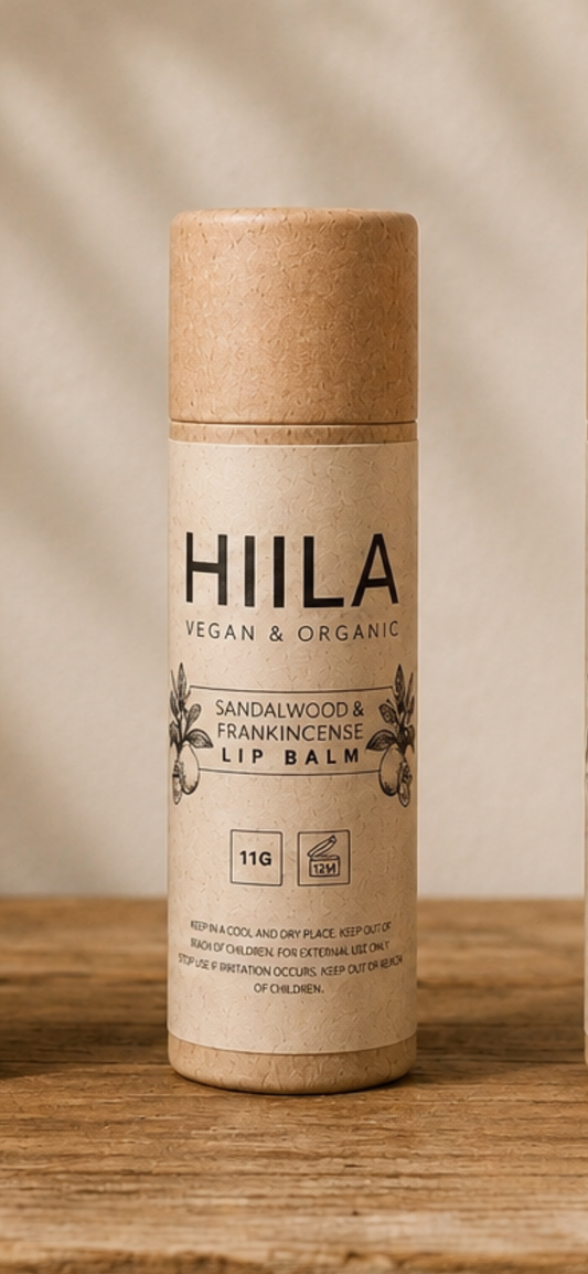 Organic, Vegan, Natural Lip Balm - Sandalwood & Frankincense